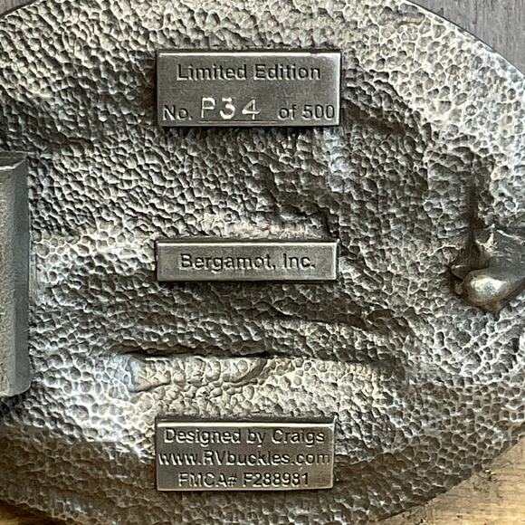 Bergamot Camper Belt Buckle RV Camping Motor Home Limited Edition Outdoors - Picture 5 of 7